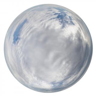 HDRi Skydome of Blue Clouded Sky 12K